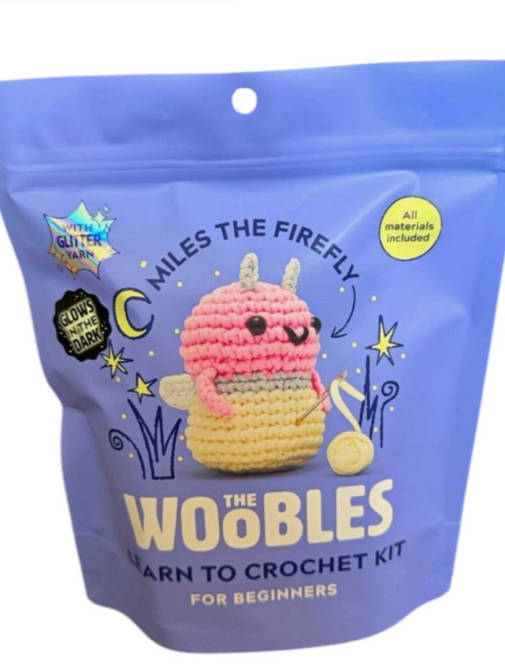 The Woobles Learn to Crochet Kit - Miles The Firefly
